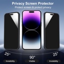 LWLFEKA for iPhone 16 Pro Case with Privacy Screen Protectors & Full Camera Cover,Magnetic for iPhone 16Pro Case[Fit for MagSafe] Translucent 