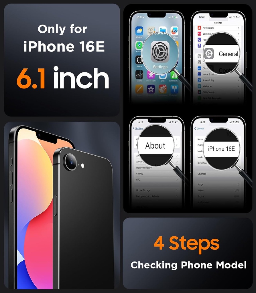 SPIDERCASE Designed for iPhone 16e Case