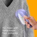 KENSIE Fabric Shaver and Lint Remover, Battery Operated Portable Fabric Shaver, Lavender