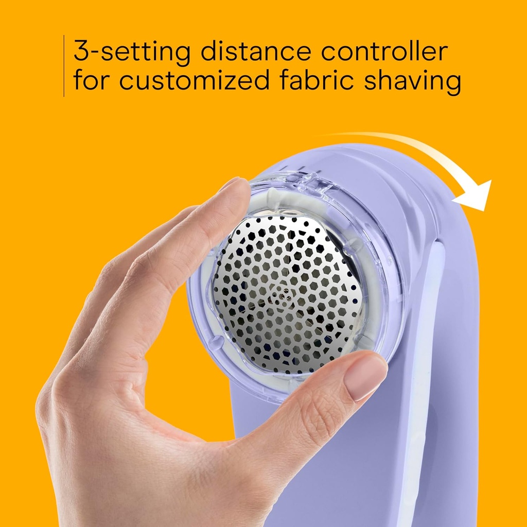 KENSIE Fabric Shaver and Lint Remover, Battery Operated Portable Fabric Shaver, Lavender