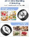 Ganiza Smoothie Blender 900W | 15-Piece Personal Blender Grinder 