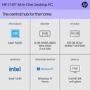 HP 21.45 Inch All In One Desktop Computer 22-dg0040