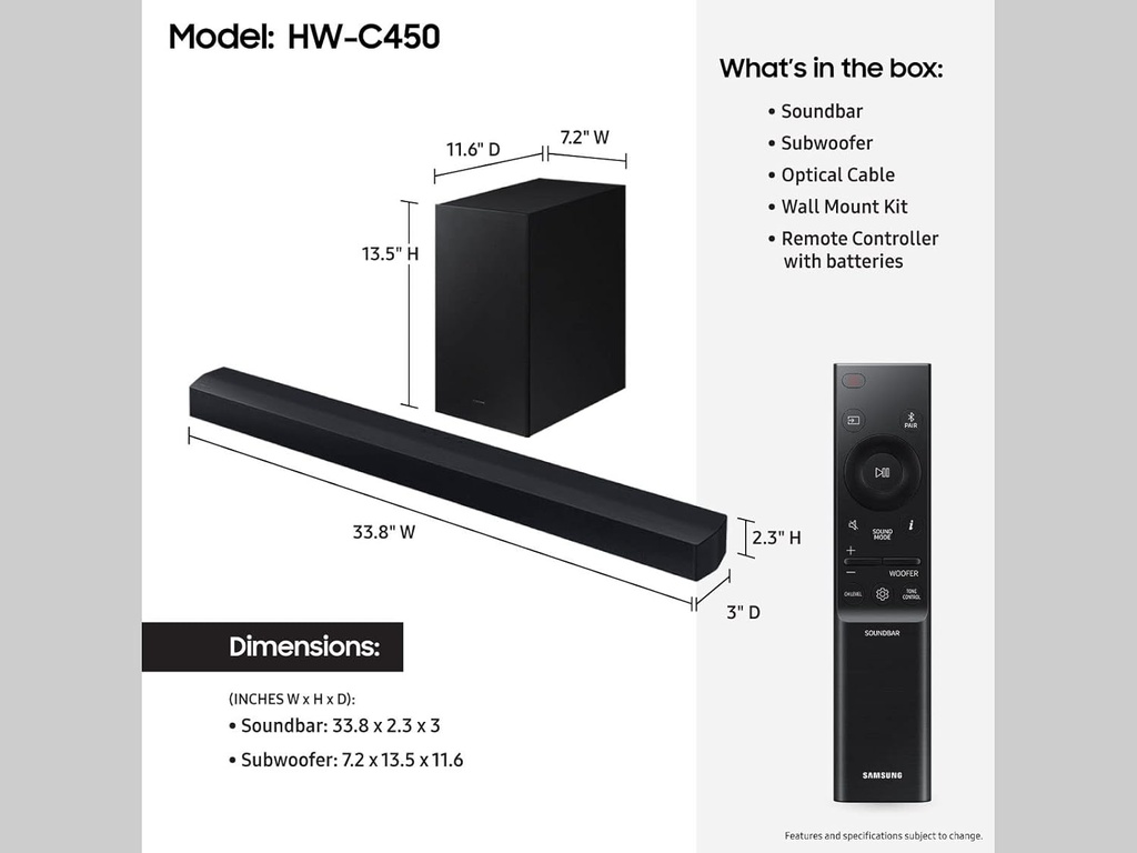 SAMSUNG SOUNDBAR C450