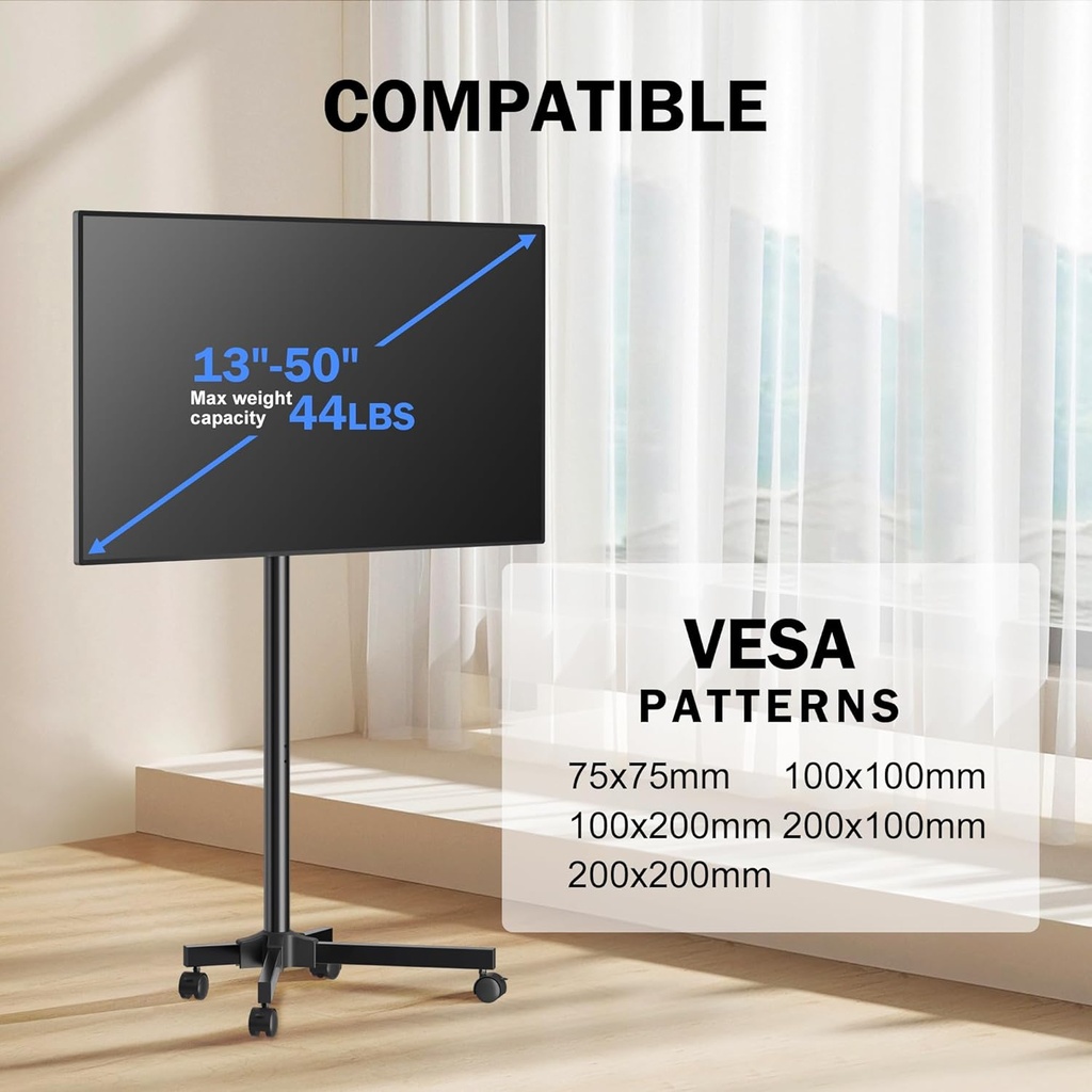 XINLEI MOBILE TV CART 13-50" FLAT/CURVED TVS
