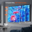 WISHOLY Mini Projector with WiFi and Bluetooth