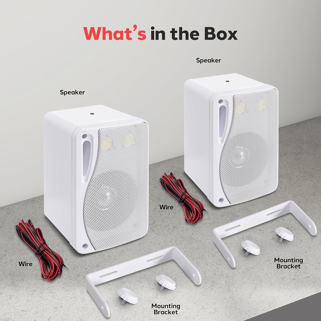 Pyle 3-Way Indoor & Outdoor Box Speaker System - 