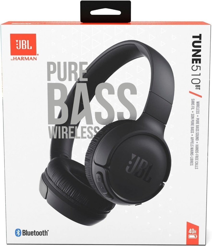 JBL TUNE510BT PURE BASS WIRELESS HEADPHONES