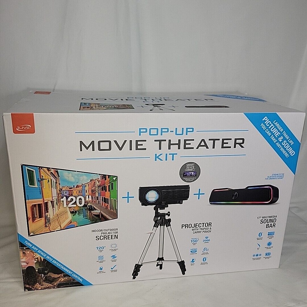 ILIVE POP-UP MOVIE THEATER KIT 
