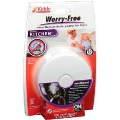 Kidde Worry Free Smoke Alarm Ideal for Kitchen 