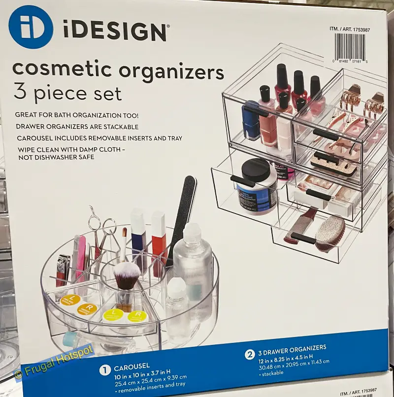 iDesign Cosmetics Organizers 3 Piece Set
