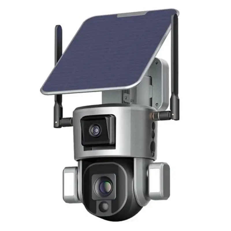 AUSNO DUAL LENS OUTDOOR SOLAR CAMERA 