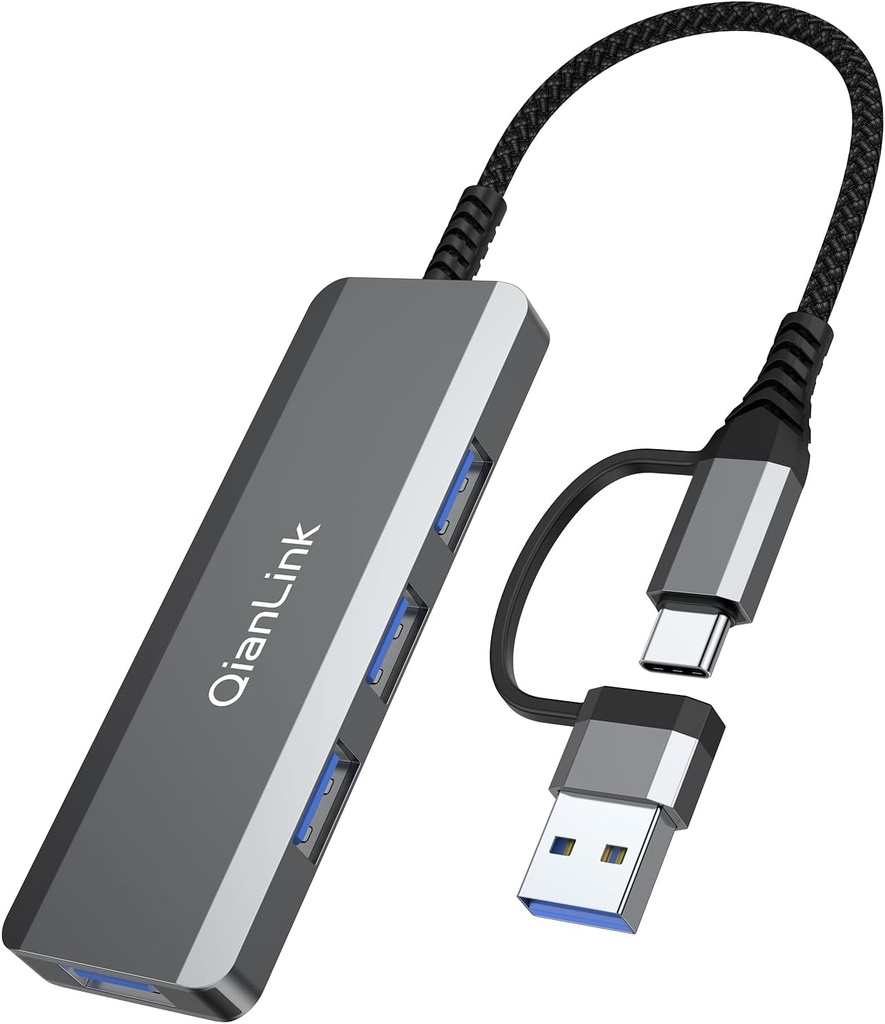 USB C to USB Hub 4 Ports 3.0 USB Adapter
