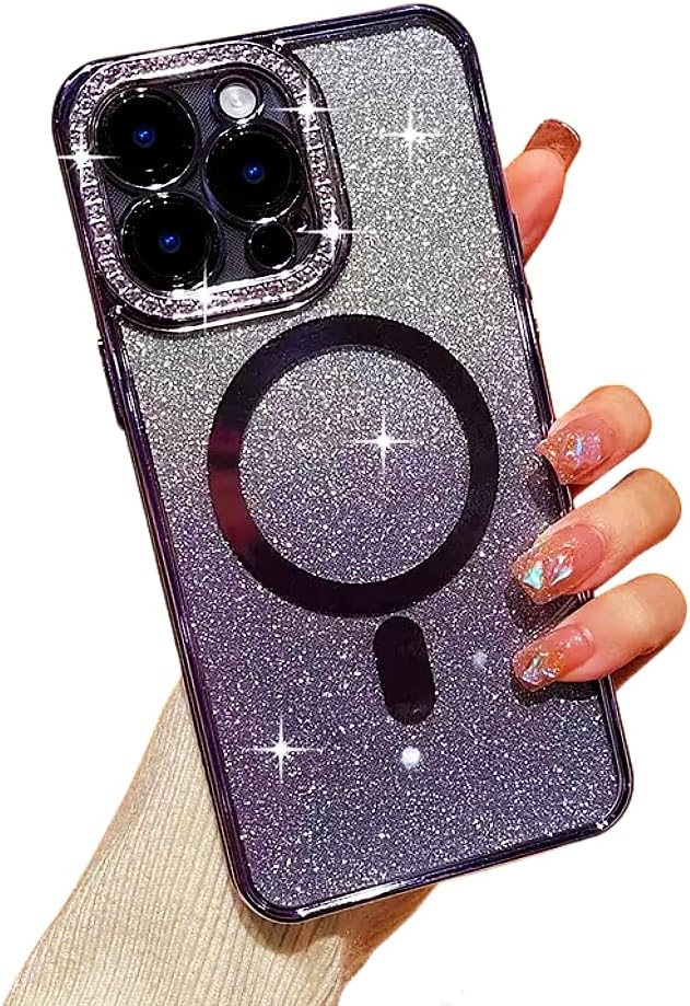 YTanazing iPhone 14 Pro Case with Luxury Bling Full Camera Protector 