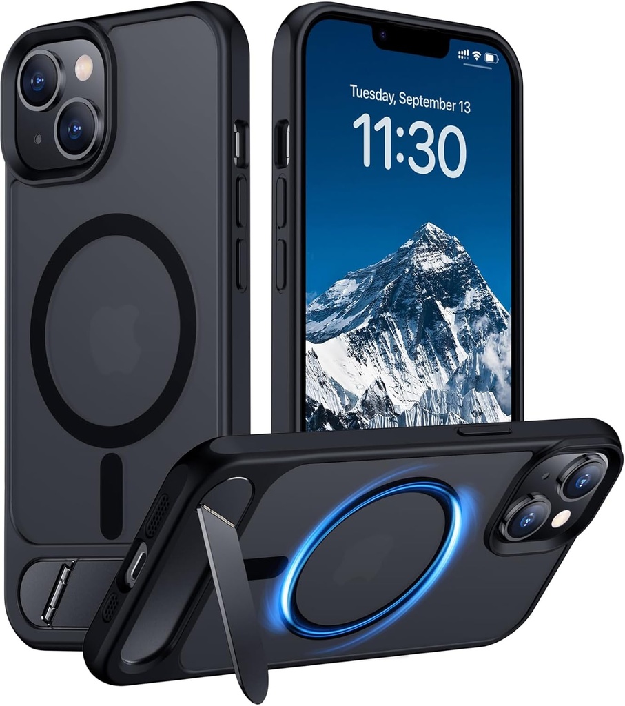 Temdan iPhone 14 Case Built-in Invisible Kickstand
