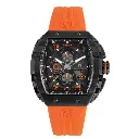 Giorgio Milano Black Chrono with date Orange rubber strap 233STBK318 MAESTRO 