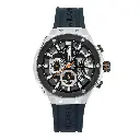 Giorgio Milano STAINLESSSTELL and Chrono with date Black Silicone strap 240STBK313 MAXIMUS 