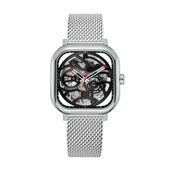 Giorgio Milano Steel Square Case automatic Movt Steel Mesh Bracelet 229ST3 ALFEO