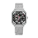 Giorgio Milano Steel Square Case automatic Movt Steel Mesh Bracelet 229ST3 ALFEO