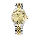 Giorgio Milano Women Gold Stone Bezel with Metal 2 TONE Bracelet 248STG05
