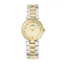 Giorgio Milano Women Round 2 tone Gold Stainless Steel with Metal Bracelet 732STG05 ZINA