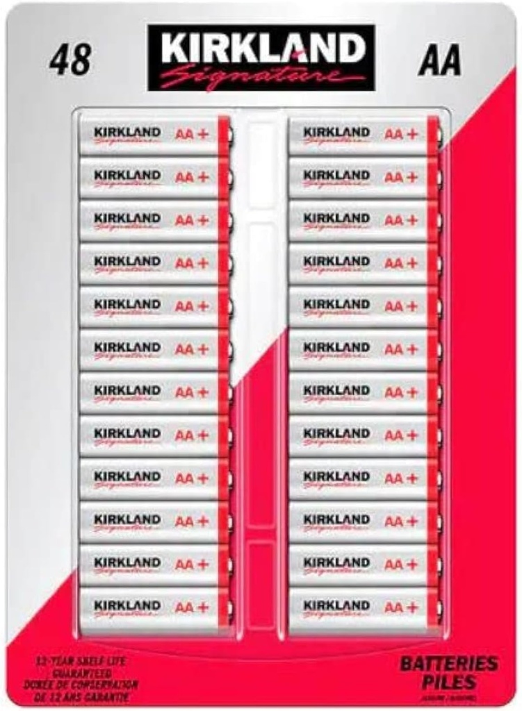 Kirkland Signature Alkaline AA Plus Batteries, (per piece) 