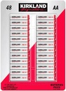 Kirkland Signature Alkaline AA Plus Batteries, (per piece) 