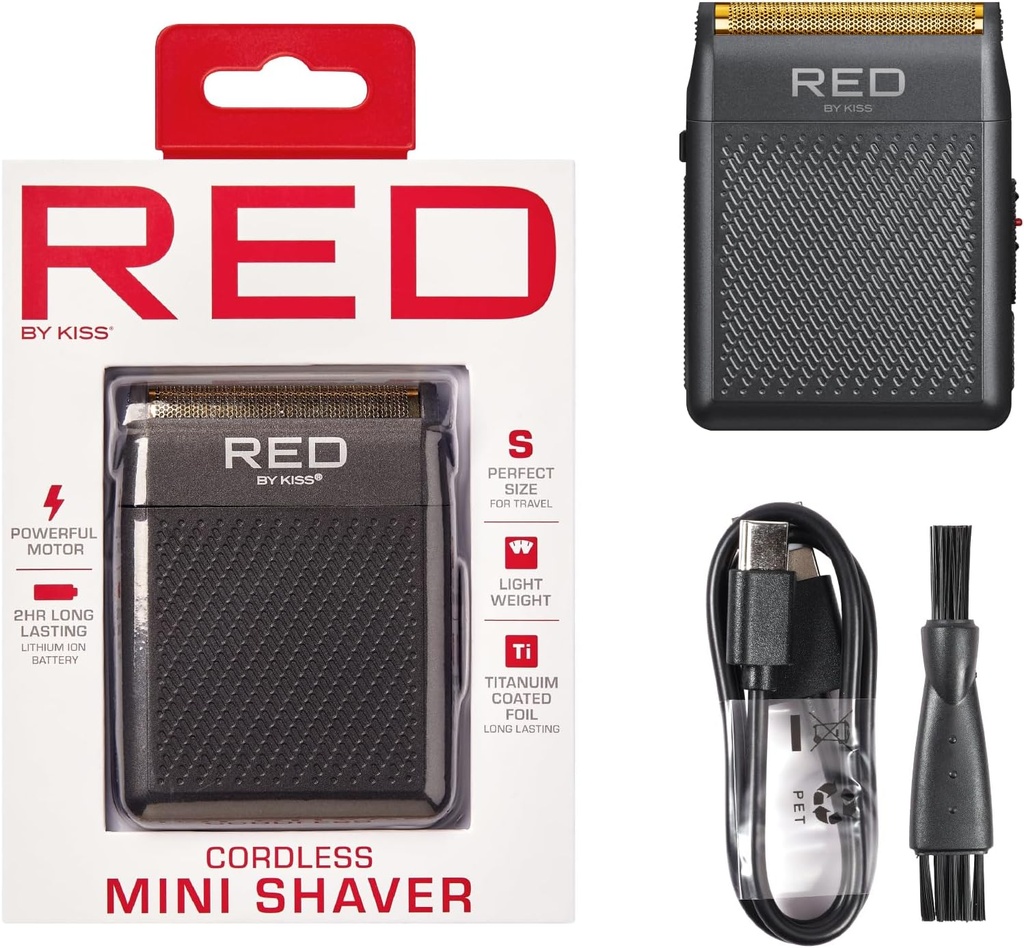 RED by Kiss Cordless Mini Shaver for Men SV02