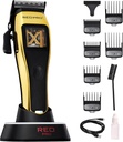 RED PRO by Kiss X-King Cordless Hair Clipper with Strong & Fast Vector Motor, VCL01