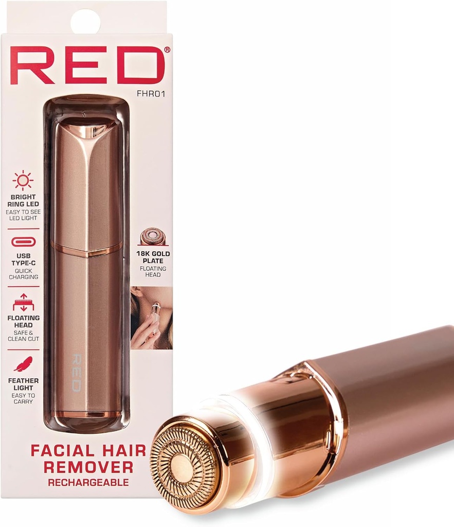 RED BY KISS Rechargeable Facial Hair Remover for Women FHR01