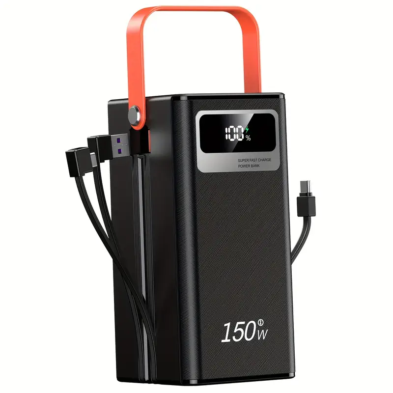 FAST CHARGING POWER BANK 100000mAh 150W with LED Flashlight