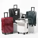 1pc 20 Inch Luggage, Travel Function Boarding Case with Password Lock green 