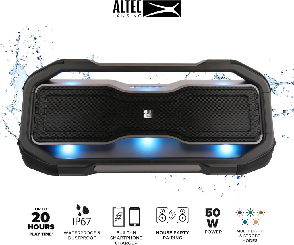 Altec Lansing ROCKBOX XL Wireless Bluetooth Speaker