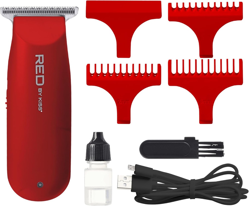 RED BY KISS CORDLESS MINI TRIMMER RED CT07
