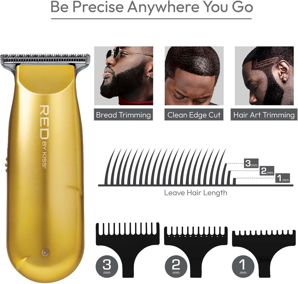 RED BY KISS CORDLESS MINI TRIMMER GOLD CT09