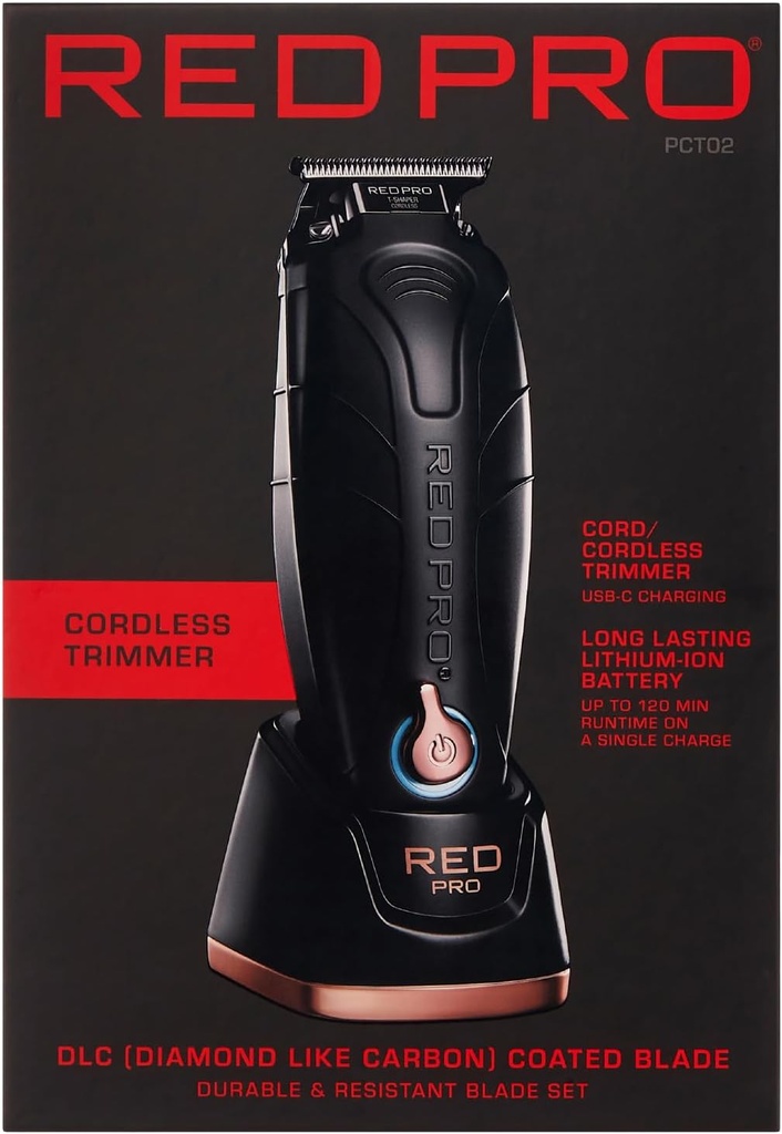 RED Pro Professional Cordless Hair Finishing Trimmer for Men PCT02
