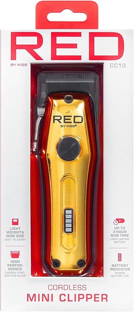 RED BY KISS CORDLESS MINI CLIPPER  – ZERO GAPPED CC10