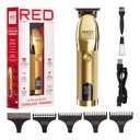 RED BY KISS CORDLESS HAIR & BEARD TRIMMER, Water-Proof LCD Display CT16