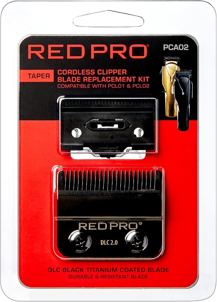 RED Pro Professional Blade Replacement KitPCL01 & PCL02 ,  (Taper Black) PCA02 