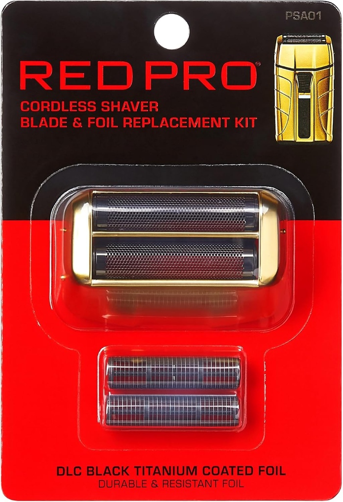RED Pro Cordless Shaver Blade & Foil Kit Replacement FOR PSV01 & PSV02 Black PSA01