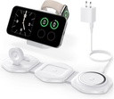 3 in 1 Charging Station - Foldable Magnetic Wireless Travel Charger -Travel Charging Pad 
