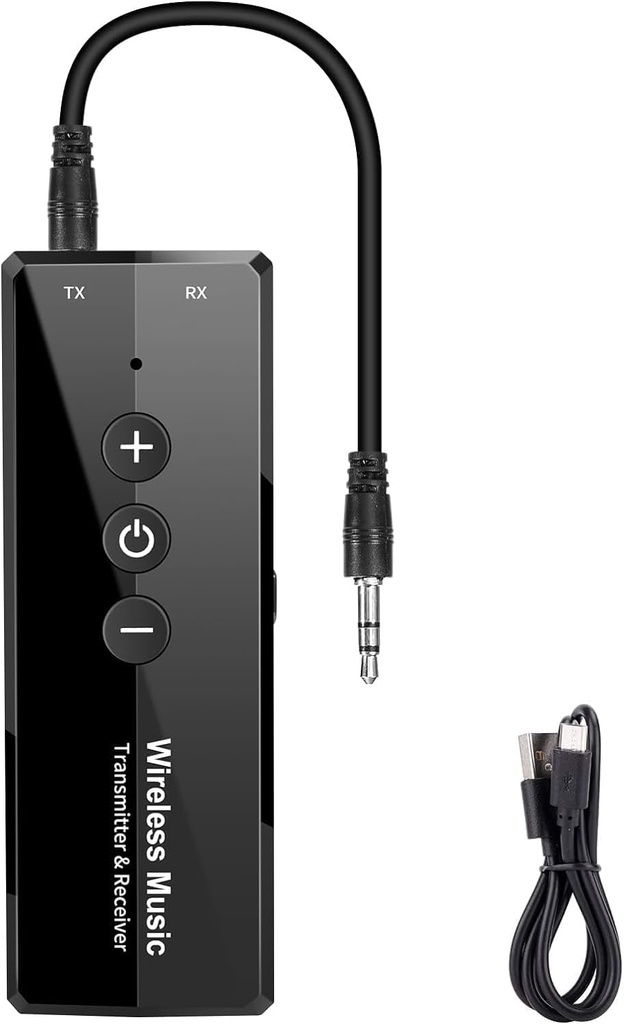 3 IN 1 Portable Transmitter wireless Rechargeable Transceiver Adapter for tv ,pc,car