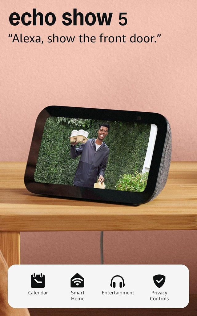 Amazon Echo Show 5, Smart display, Designed for Alexa+ Charcoal 