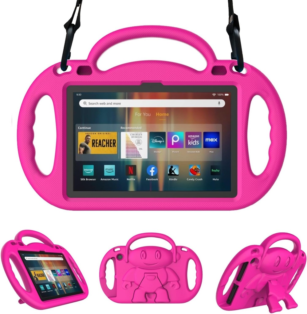 AMAZON Fire HD 8 Tablet Case With Stand Handle, Pink
