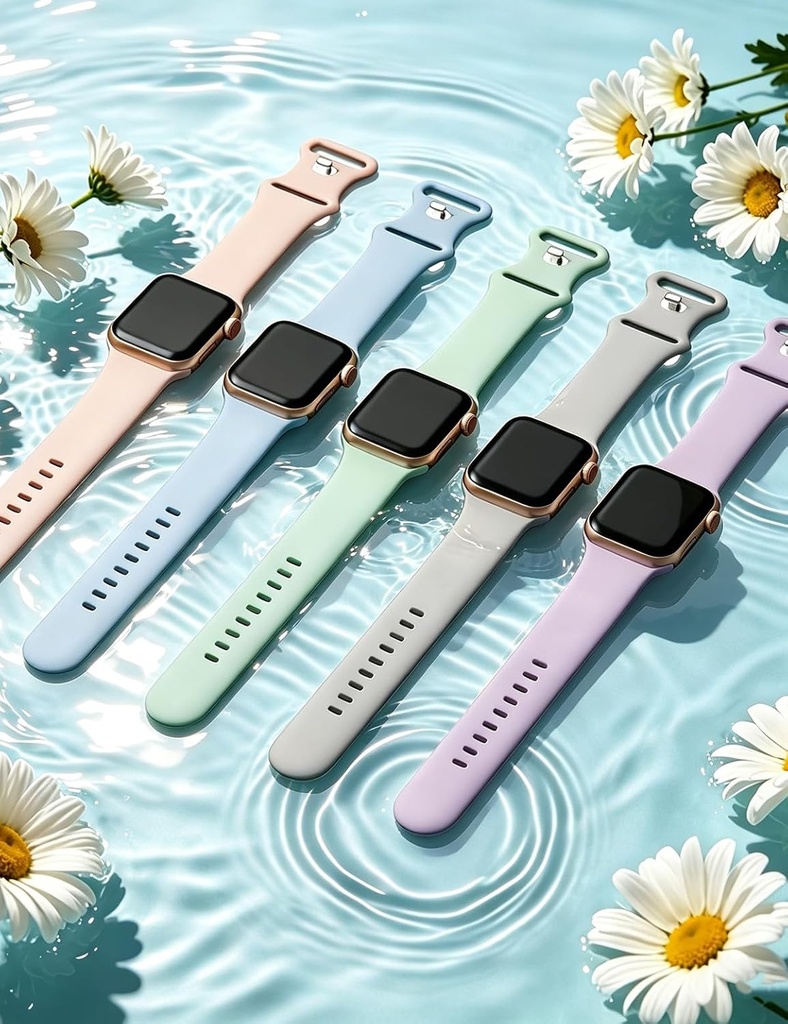 Apple watch Soft Silicone Bands for Series10, 42/44/45/46/49mm