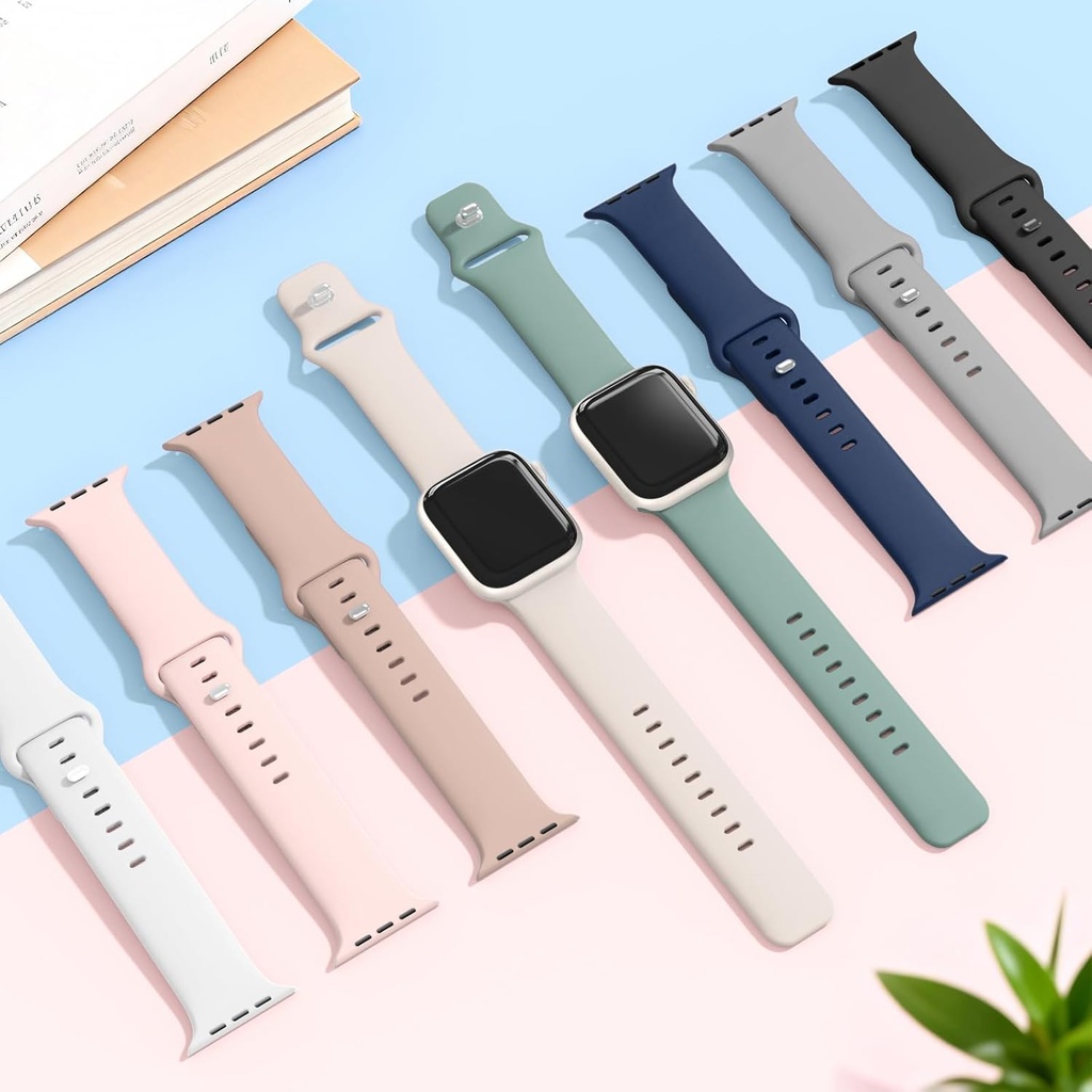 Apple watch Soft Silicone Sport Bands for Ultra/SE/1-10, 38/40/41/42
