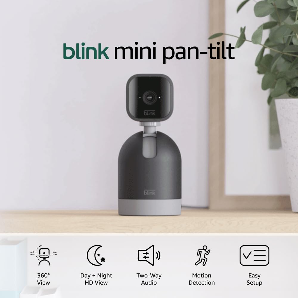 Blink 1080p Pan-Tilt Rotating Plug-In Indoor Camera