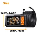 Borescope Camera With Light, industrial Endoscope Camera With Light, 1080P HD Inspection Camera, Snake Camera, (4.3")
