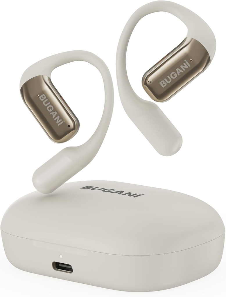 BUGANI B10 OPEN EAR EARBUDS HEADPHONES , WHITE
