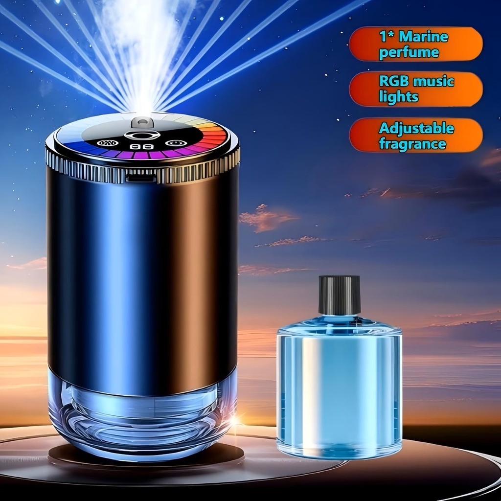 Smart Car Aromatherapy Automatic Diffuser with Fragrance oil (Ocean Cologne)