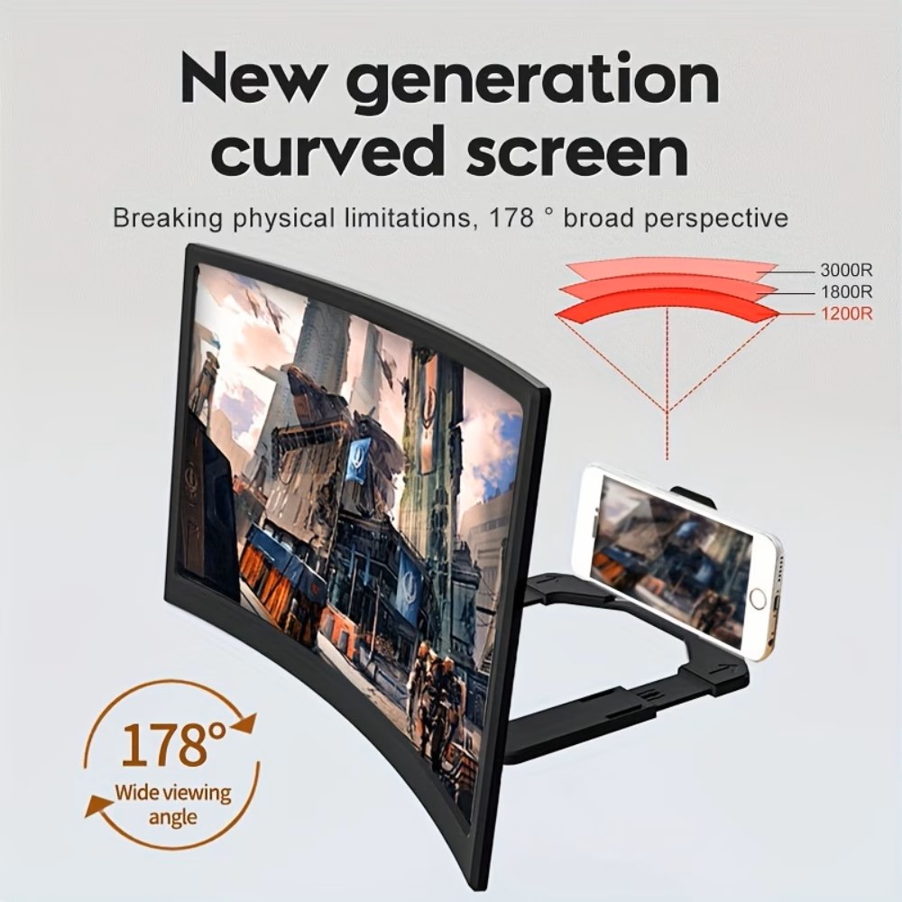 CURVED SCREEN PHONE SCREEN AMPLIFIER 